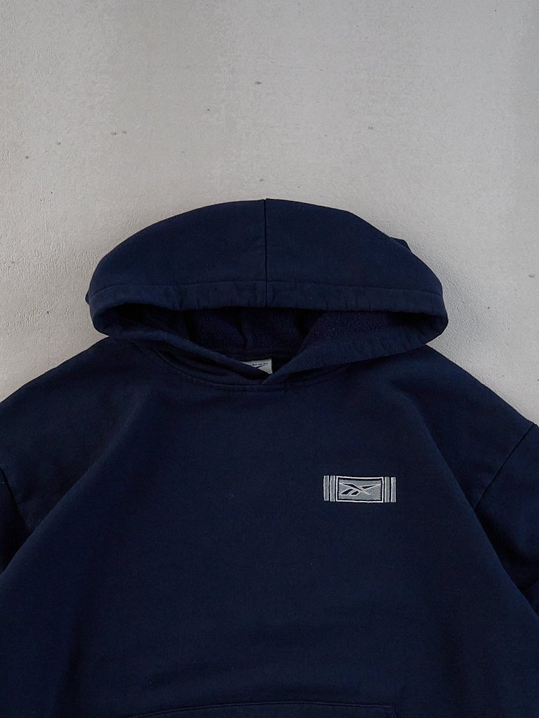 Vintage 90s Navy Blue Reebok Hoodie (L)
