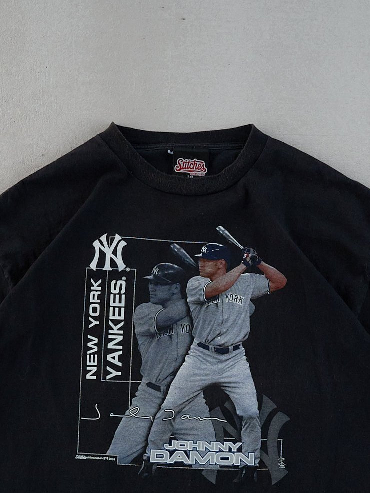 Vintage 06' Black New York Yankees Johnny Damon Graphic Tee (L)