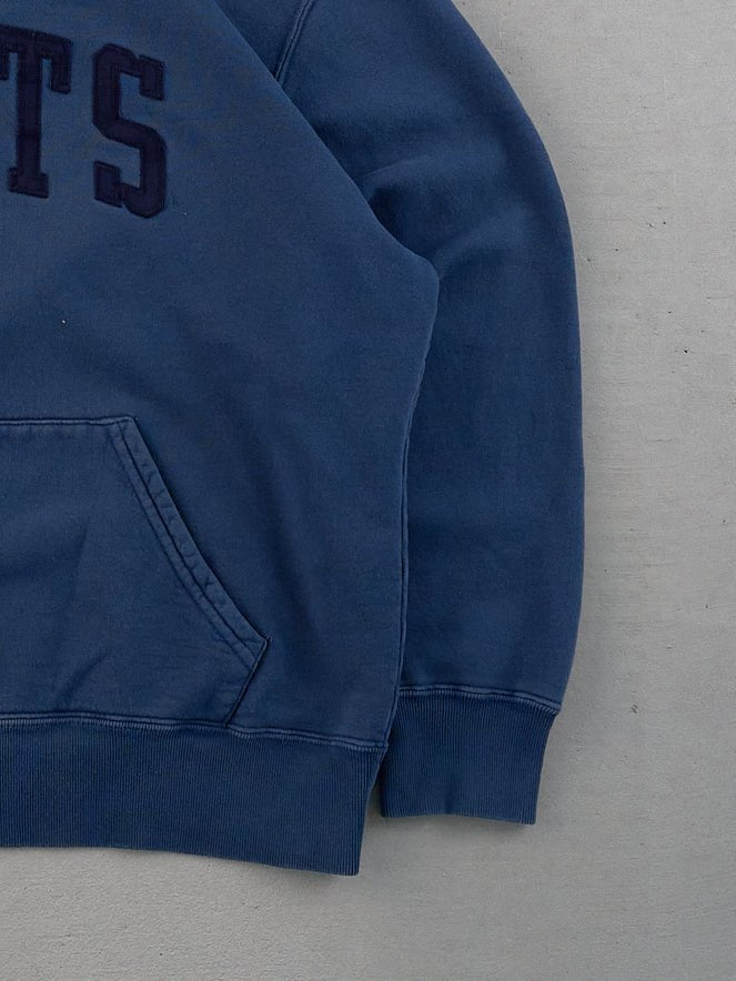 Vintage 90s Faded Blue Roots Embroidery Hoodie (L)