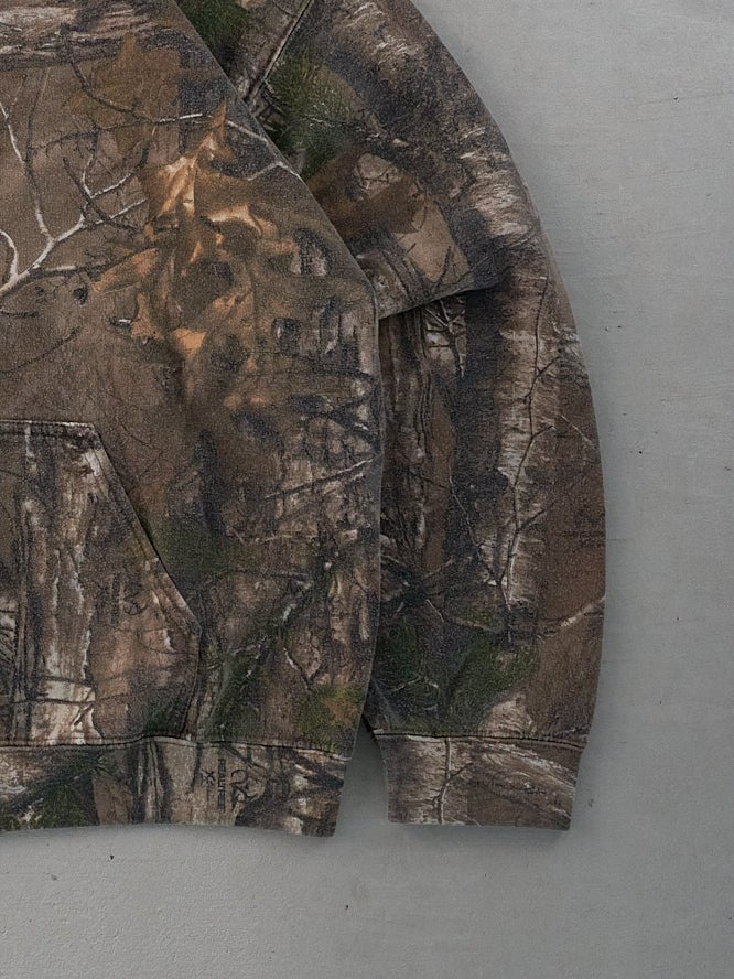 Vintage Y2k Green Realtree Camo Blank Hoodie (L)