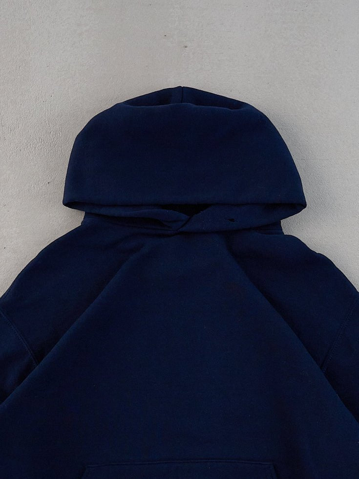 Vintage 90s Navy Blue Russell Athletics Hoodie (M)