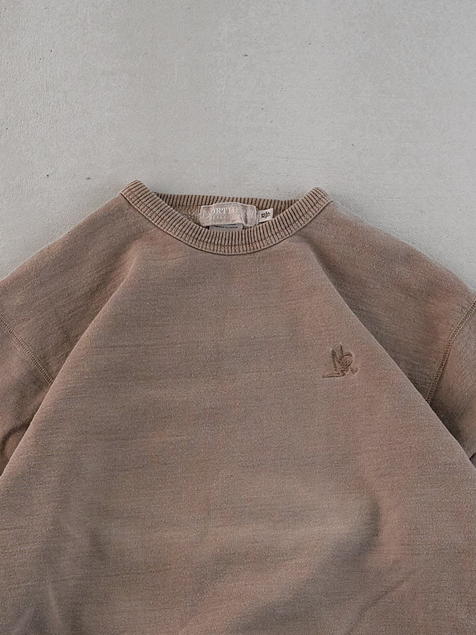 Vintage Faded Brown Northern Reflection Blank Crewneck (XS/S)
