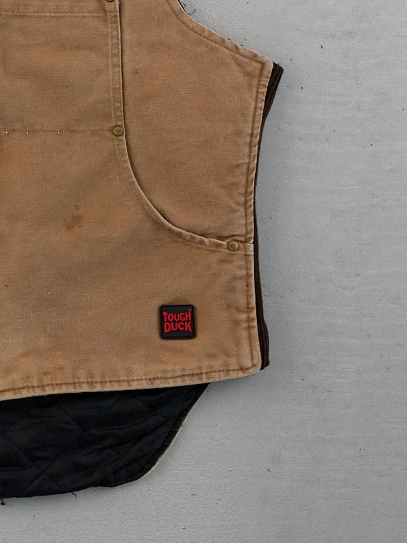 Vintage Khaki Tough Duck Workwear Vest (L)