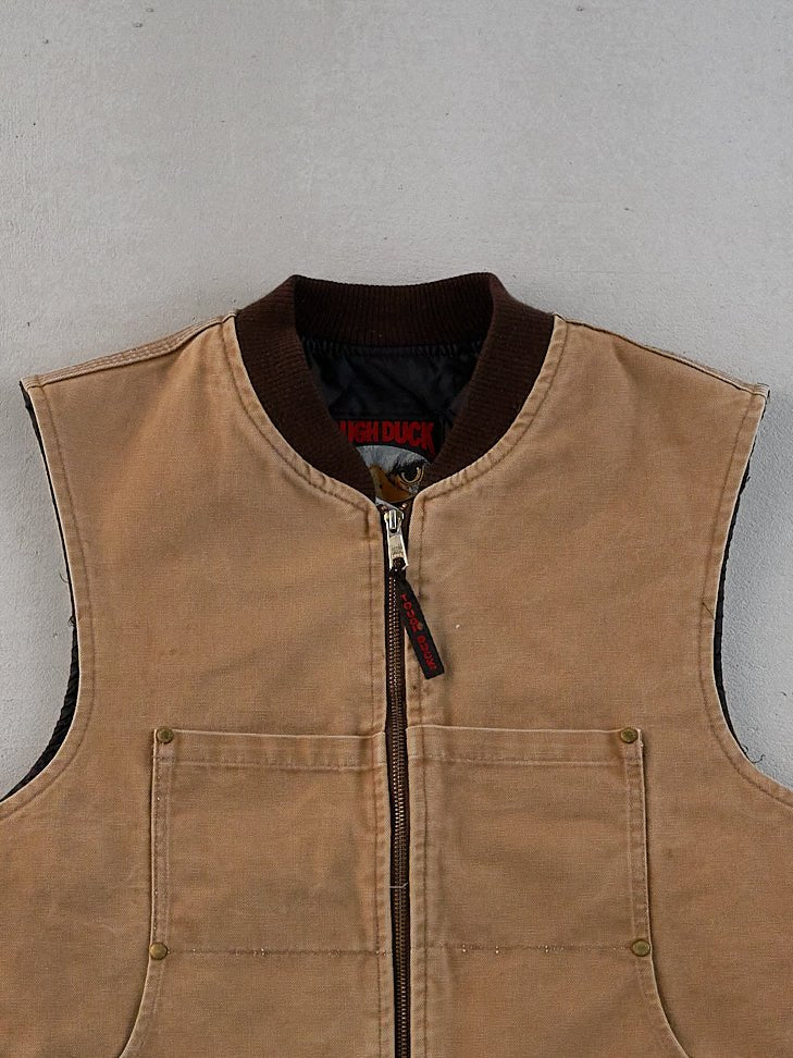 Vintage Khaki Tough Duck Workwear Vest (L)