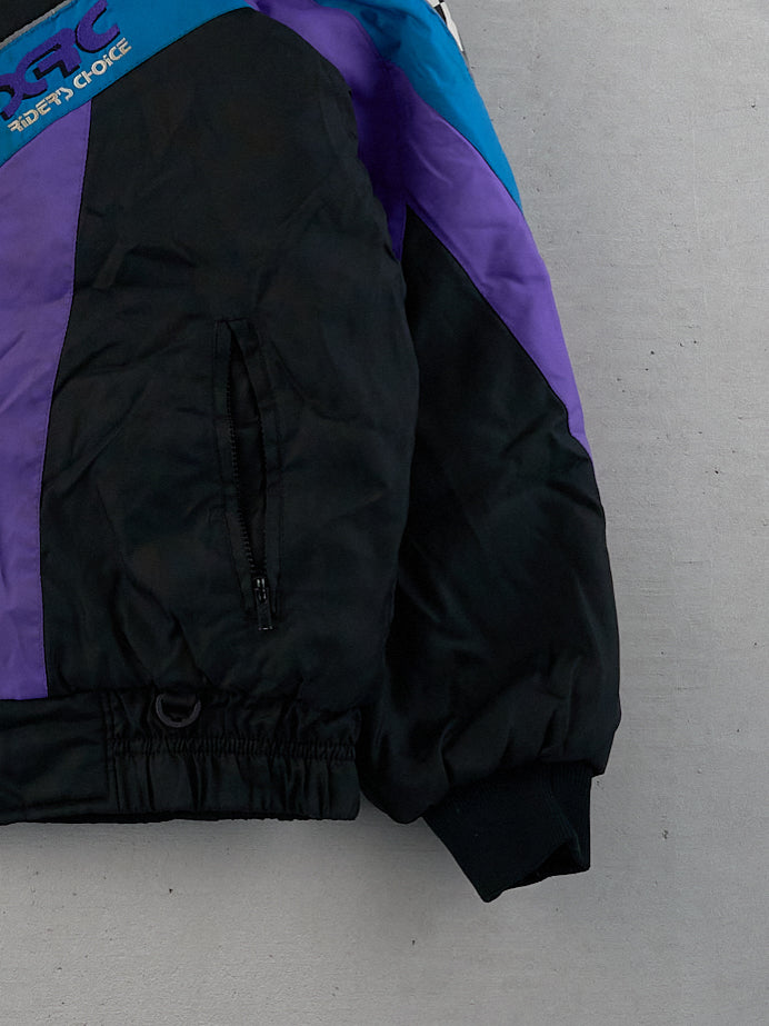 Vintage 90s Purple and Black XRC Riders Choice Skii Jacket (L)