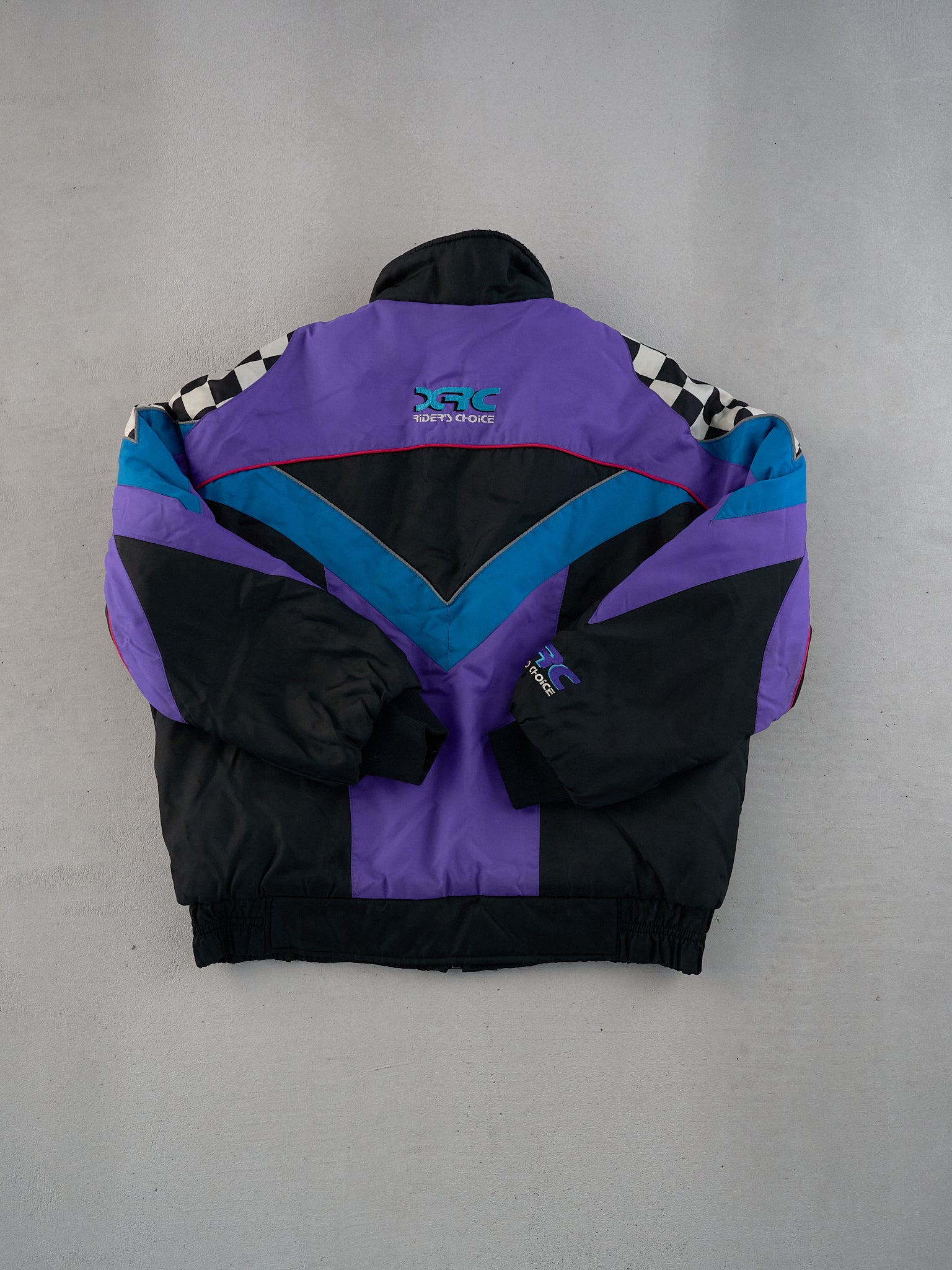 Vintage 90s Purple and Black XRC Riders Choice Skii Jacket (L)