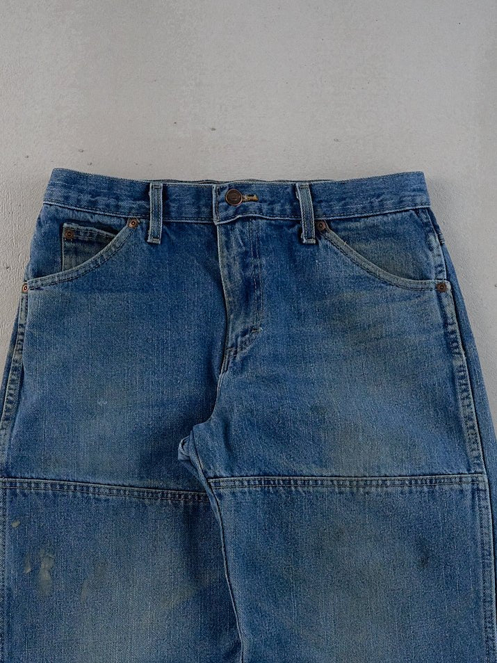 Vintage 90s Blue Dickies Denim Double Knee Carpenter Pants (29x31)