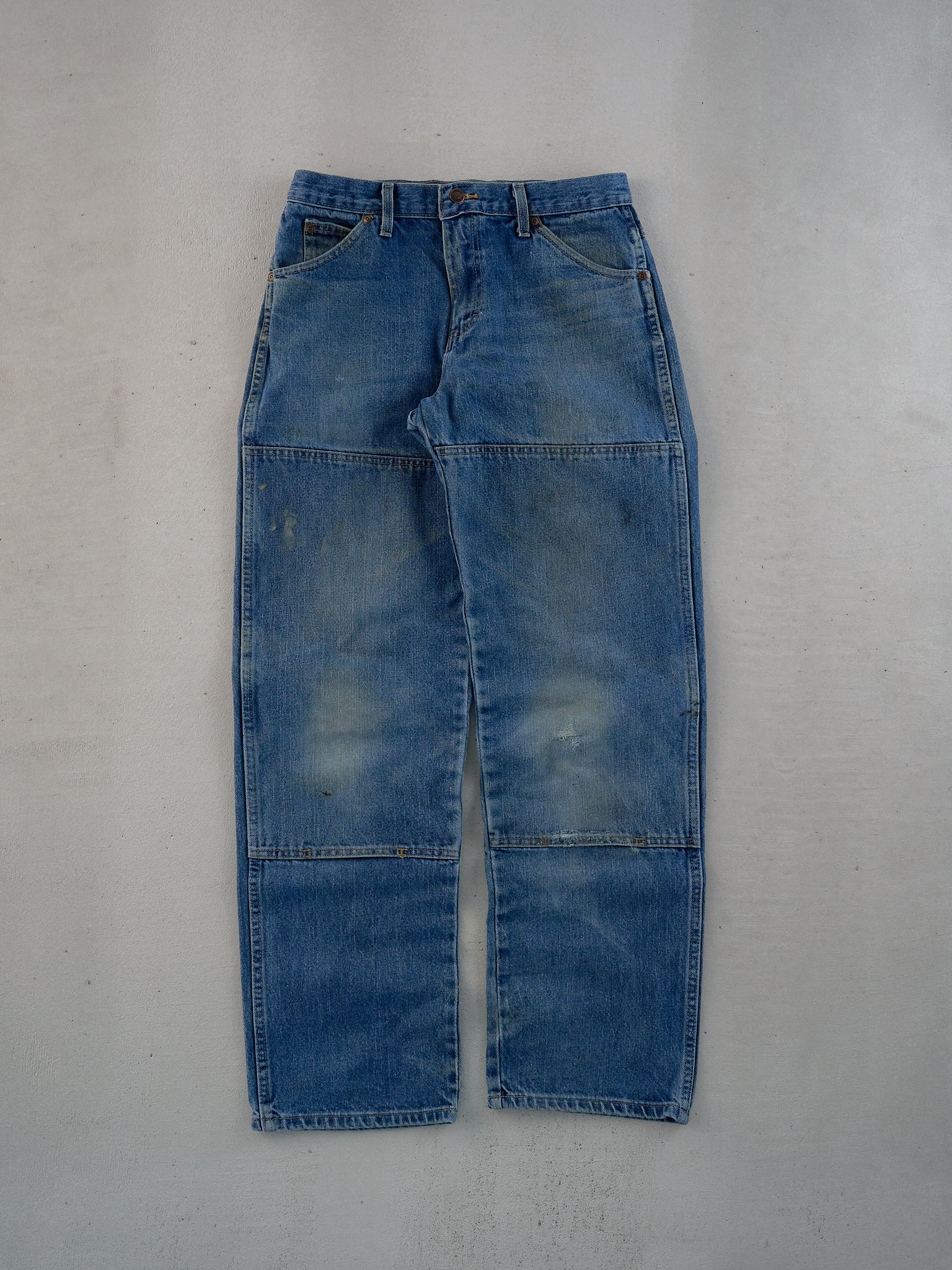 Vintage 90s Blue Dickies Denim Double Knee Carpenter Pants (29x31)