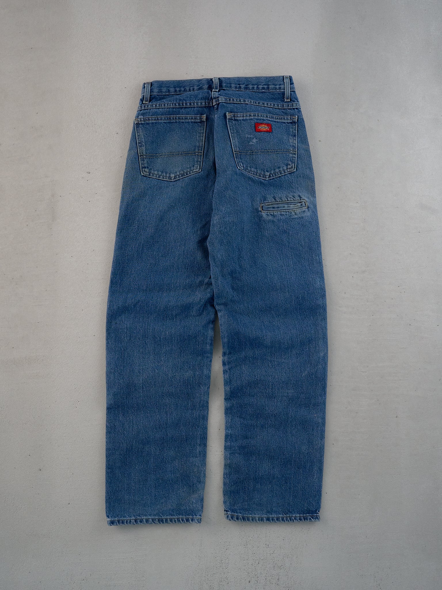 Vintage 90s Blue Dickies Denim Double Knee Carpenter Pants (29x31)