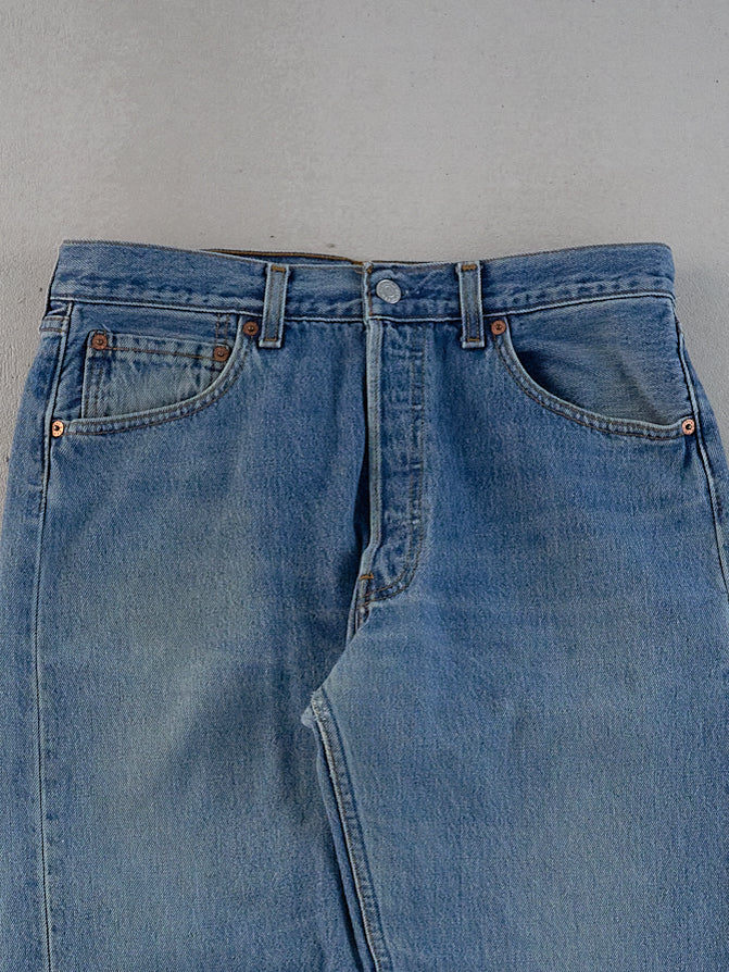 Vintage 90s Blue Levi's 501 Denim Jeans (30x34)