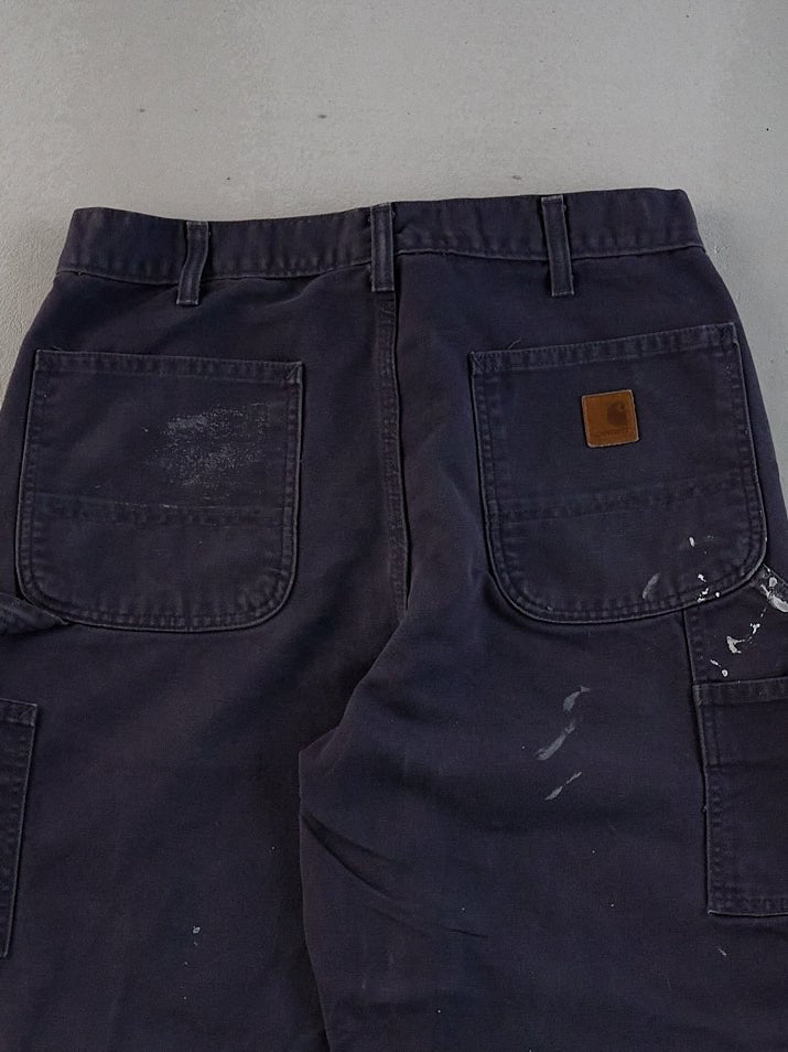Vintage 90s Grey Carhartt Dungeree Carpenter Pants (32x34)