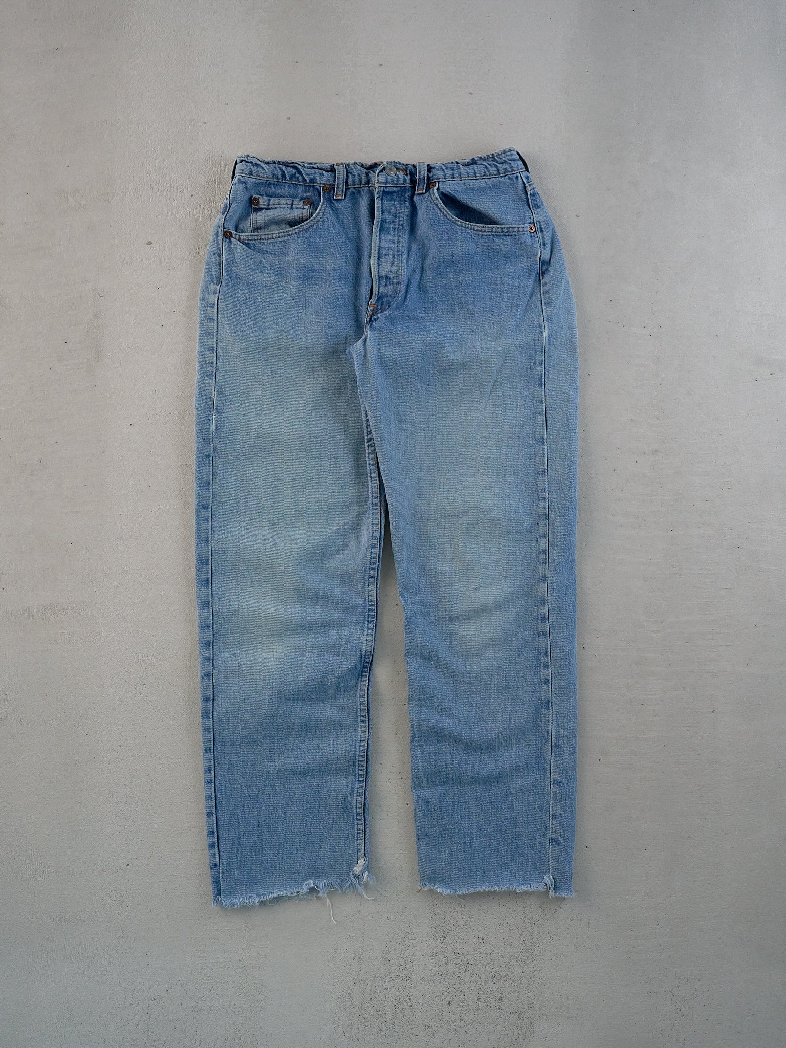VIntage 90s Washed Blue Levi's 501 Denim Jeans (30x28)