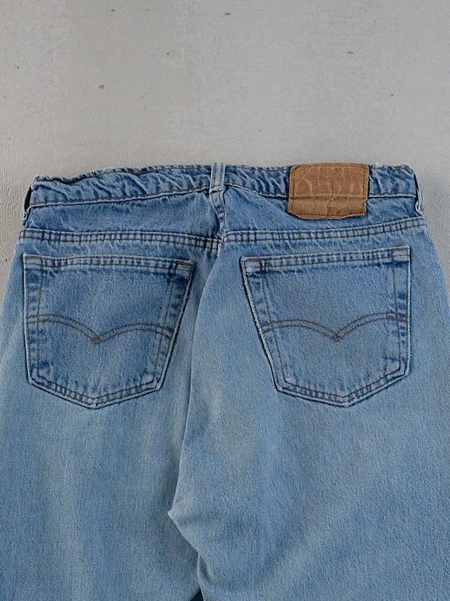 VIntage 90s Washed Blue Levi's 501 Denim Jeans (30x28)