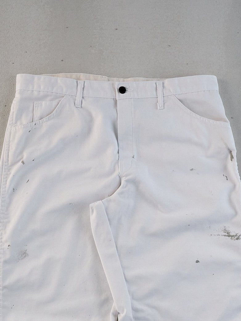 Vintage 90s White Dickies Carpenter Pants (36x32)