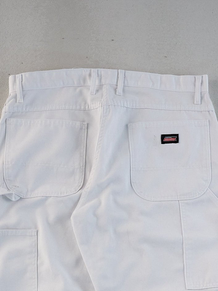 Vintage 90s White Dickies Carpenter Pants (36x32)