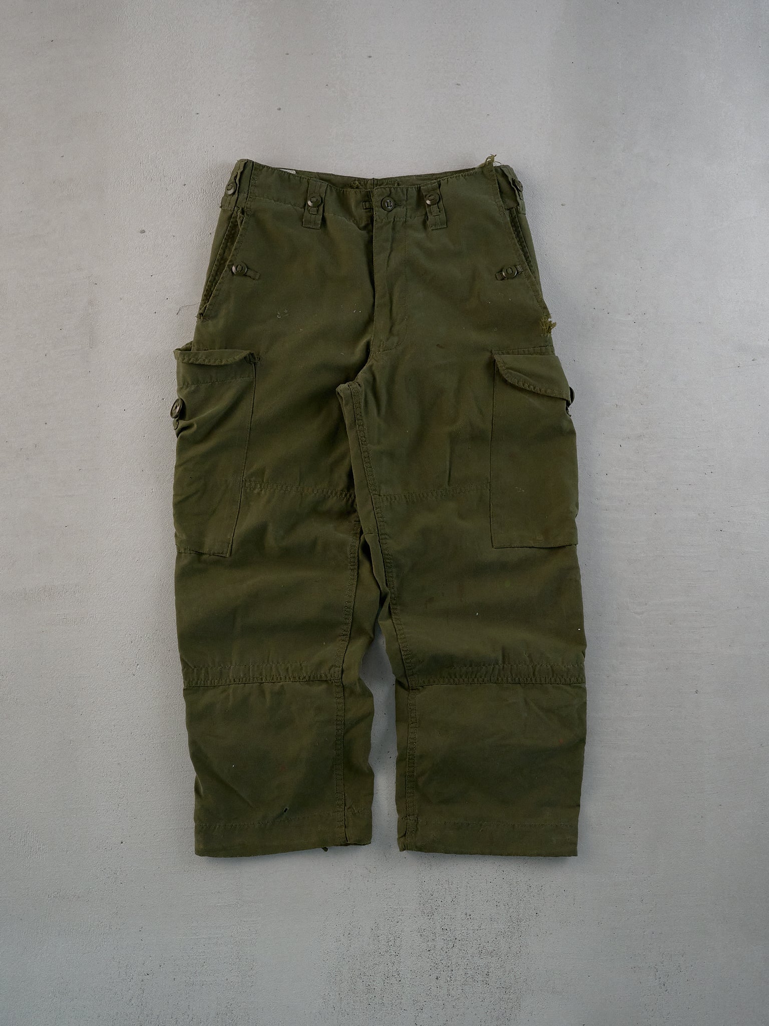 Vintage 90s Green Army Parachute Cargo Pants (29x27)