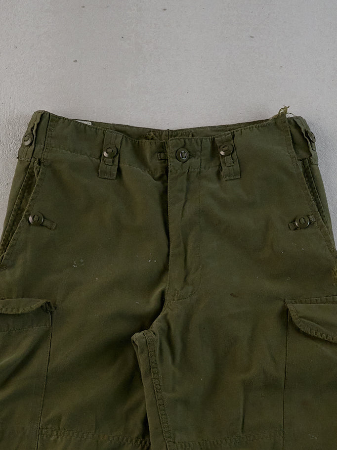 Vintage 90s Green Army Parachute Cargo Pants (29x27)
