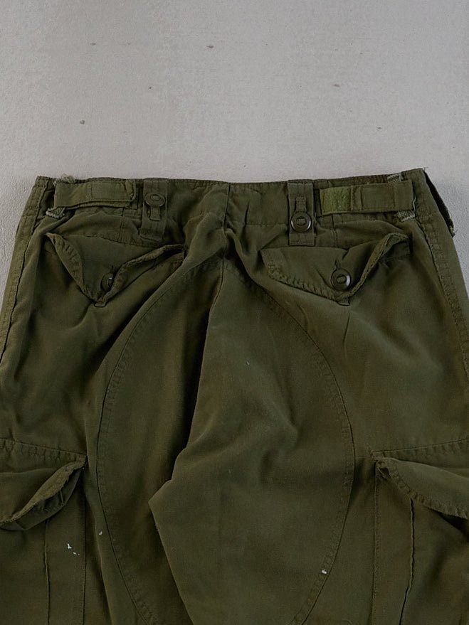 Vintage 90s Green Army Parachute Cargo Pants (29x27)