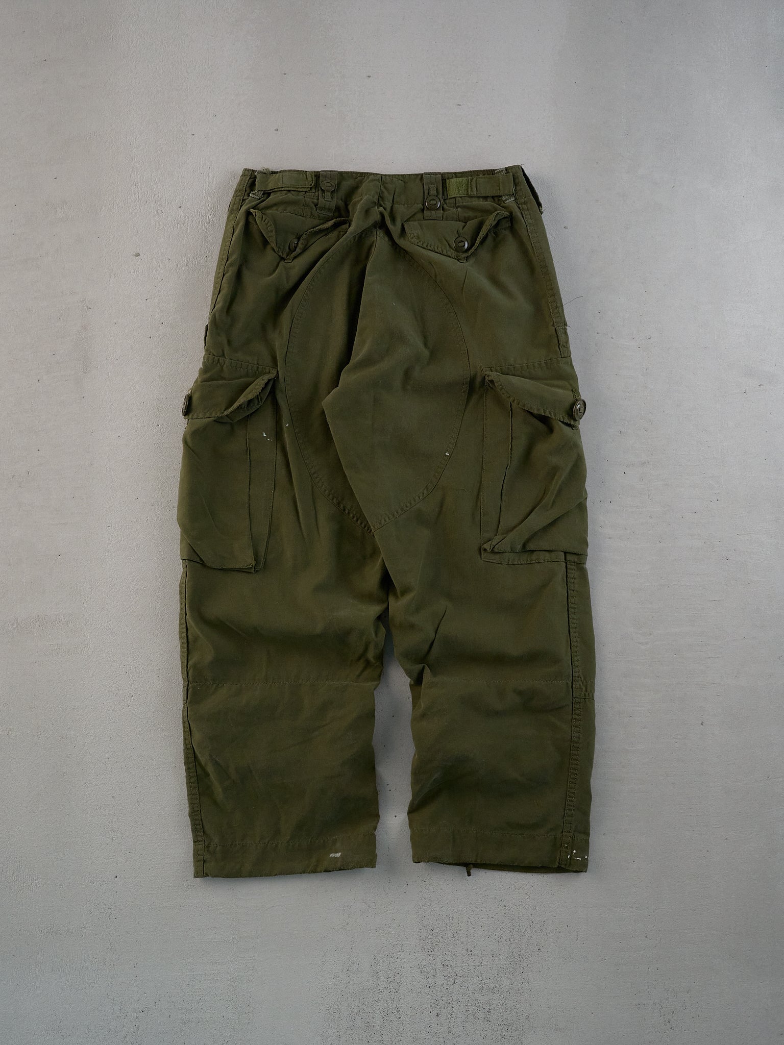 Vintage 90s Green Army Parachute Cargo Pants (29x27)