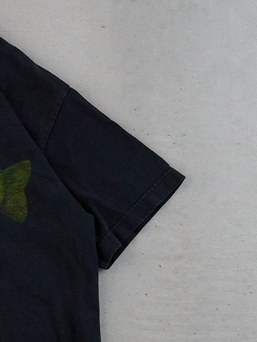 Vintage Y2k Black Basscar Fish Graphic Tee (S)