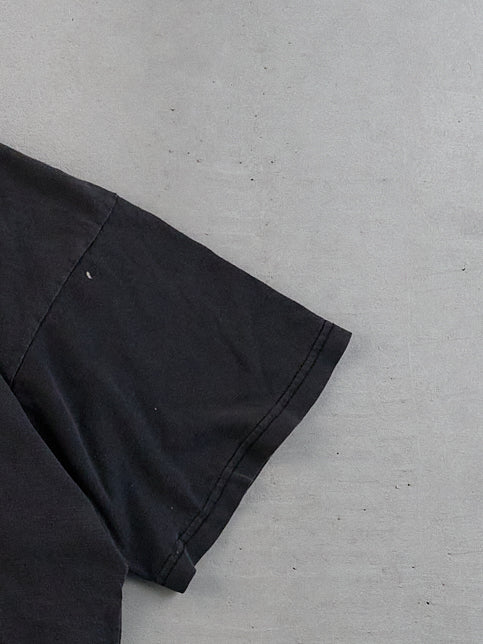 Vintage 90s Washed Black "Lack of Sex Causes Blindness" Tee (M)