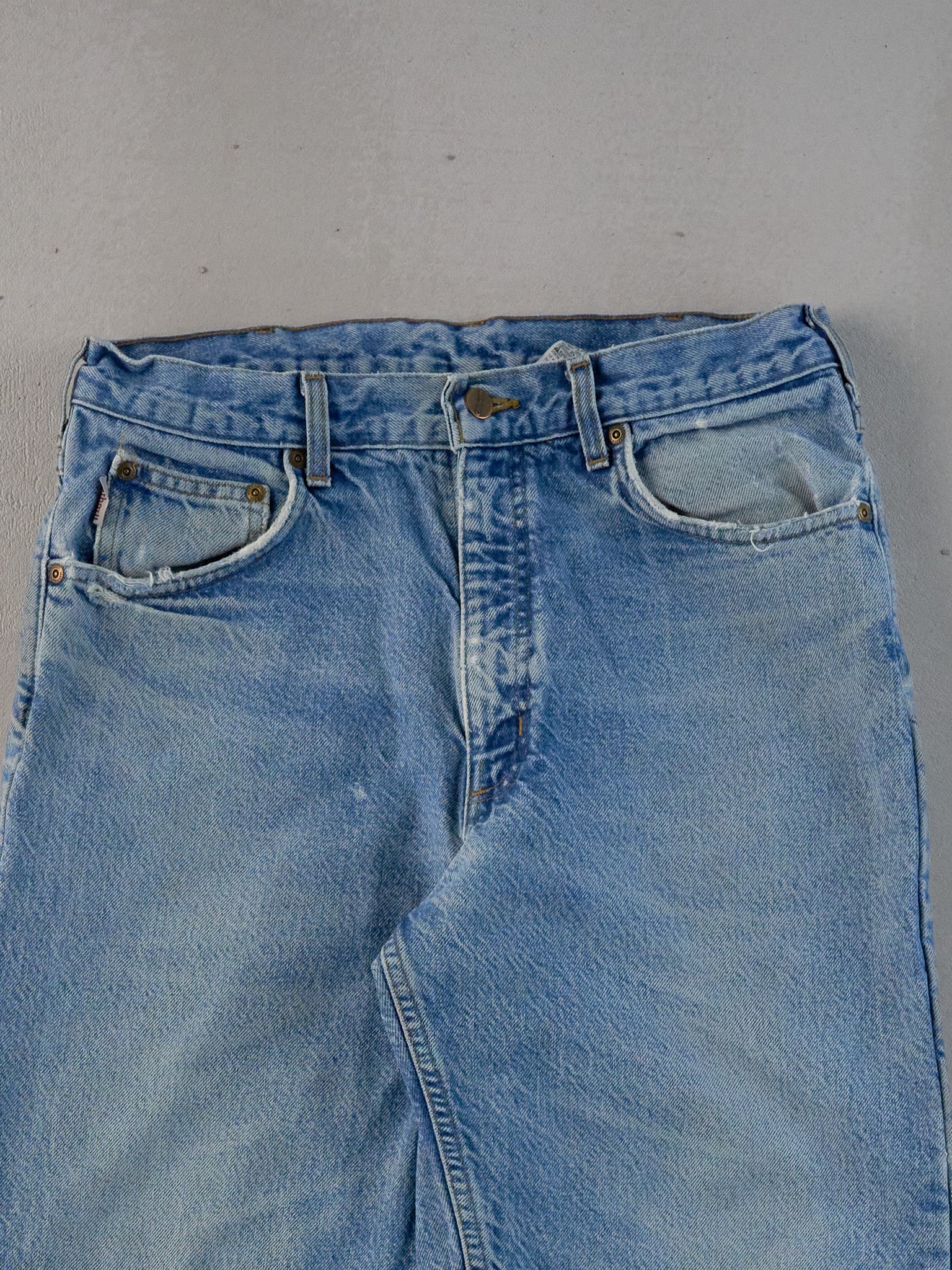 Vintage 90s Light Blue Carhartt Blanket Lined Carpenter Pants (31x29)