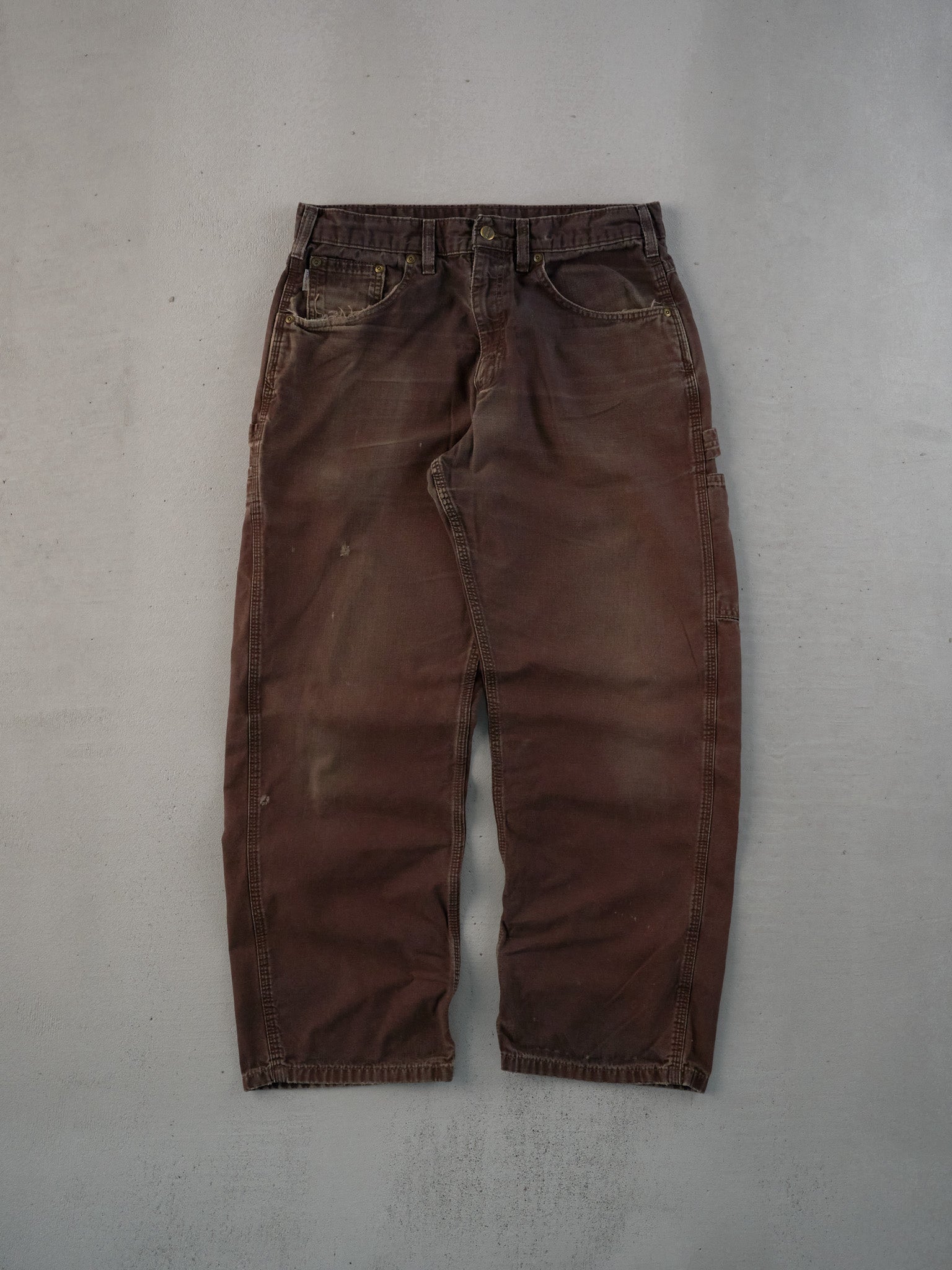Vintage 90s Brown Carhartt Dungeree Carpenter Pants (32x28)