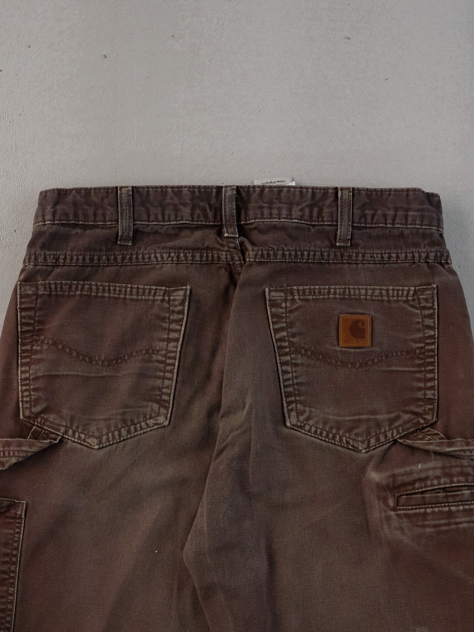 Vintage 90s Brown Carhartt Dungeree Carpenter Pants (32x28)