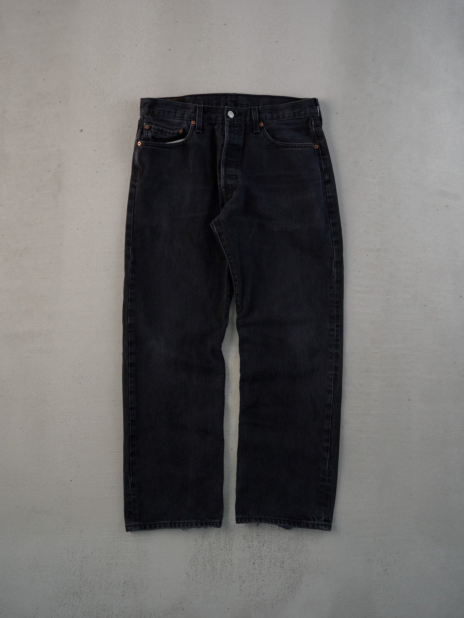Vintage 90s Black Levi's 501 Denim Jeans (31x30)