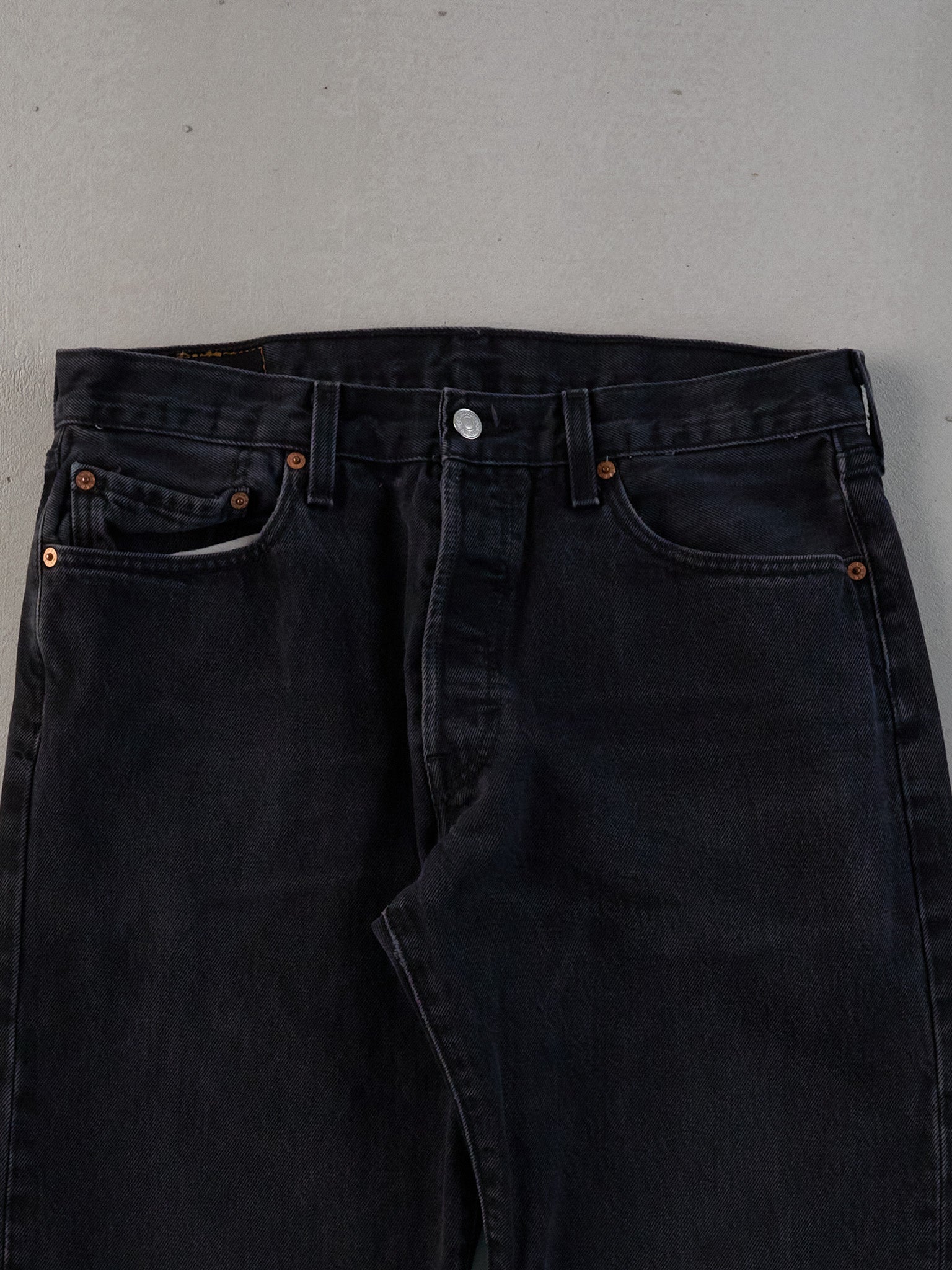 Vintage 90s Black Levi's 501 Denim Jeans (31x30)