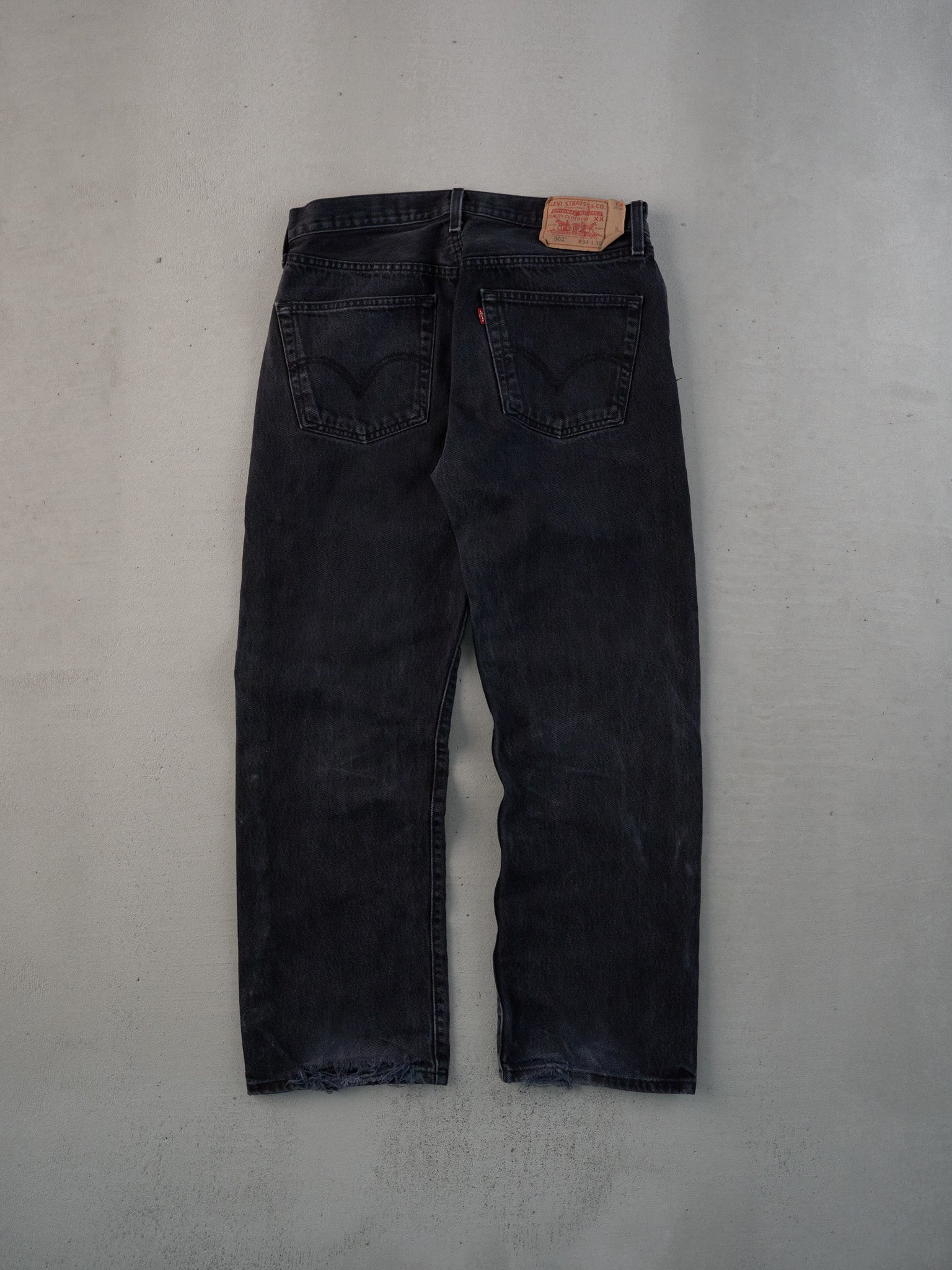 Vintage 90s Black Levi's 501 Denim Jeans (31x30)
