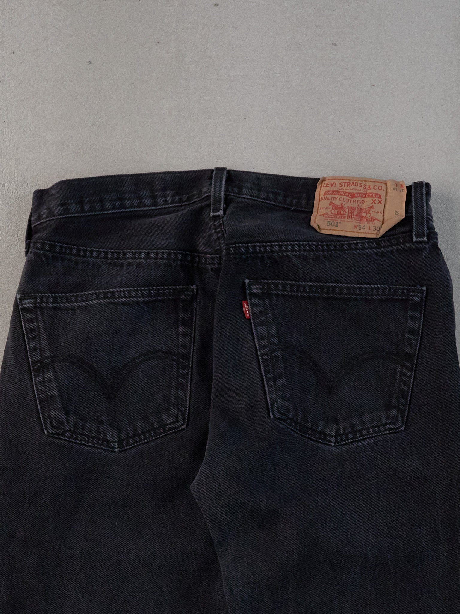 Vintage 90s Black Levi's 501 Denim Jeans (31x30)