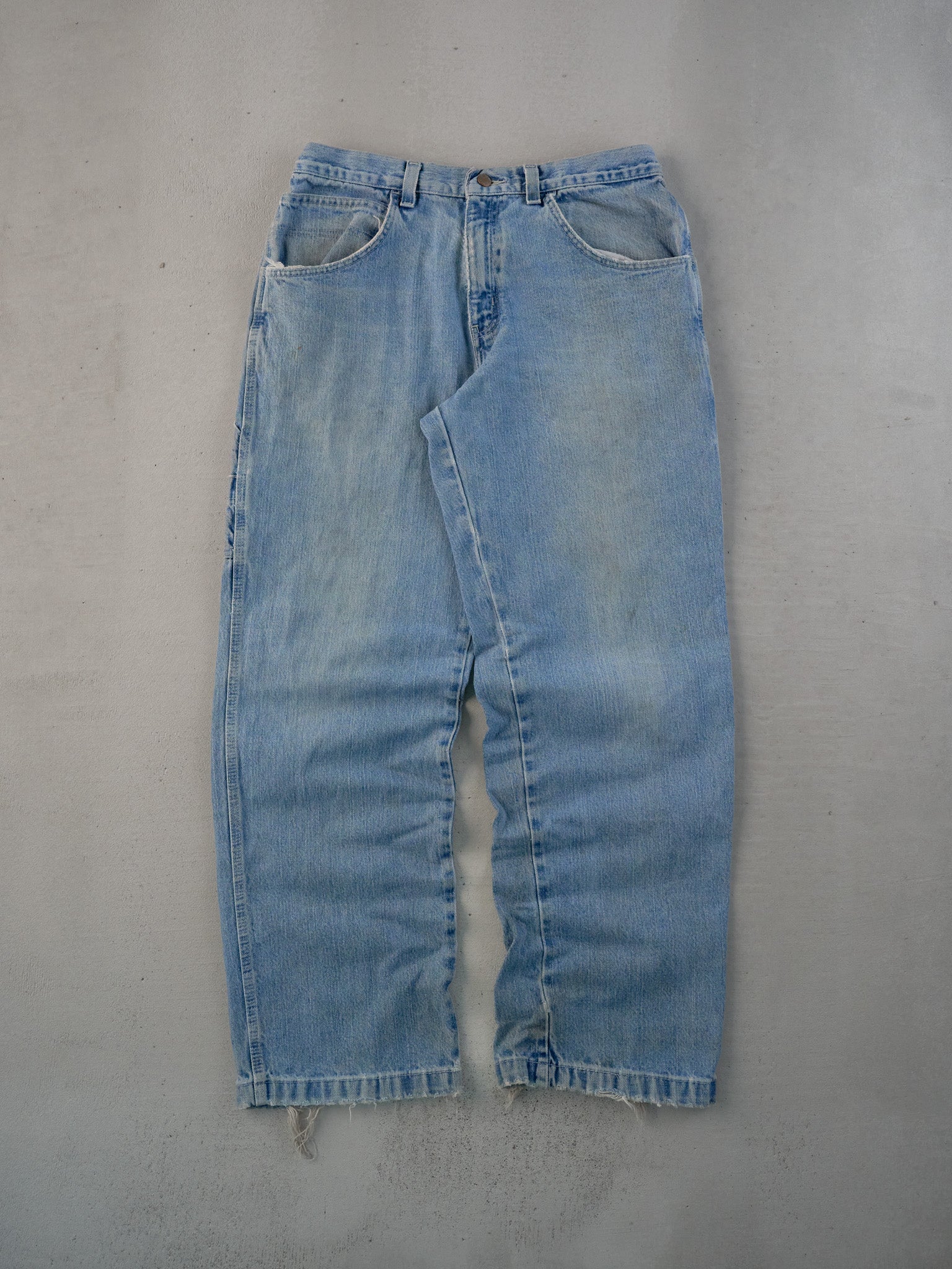 Vintage 90s Light Blue Workwear Carpenter Pants (32x32)