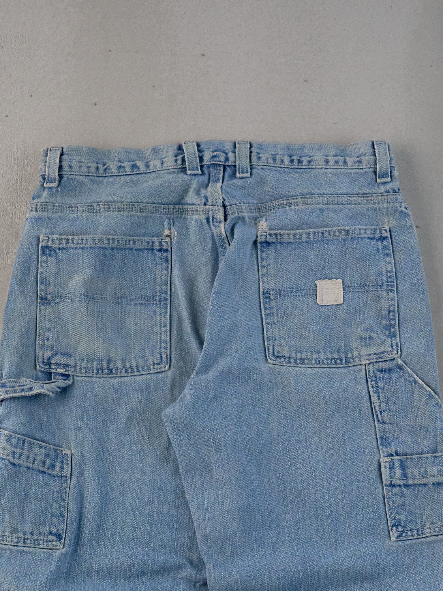 Vintage 90s Light Blue Workwear Carpenter Pants (32x32)