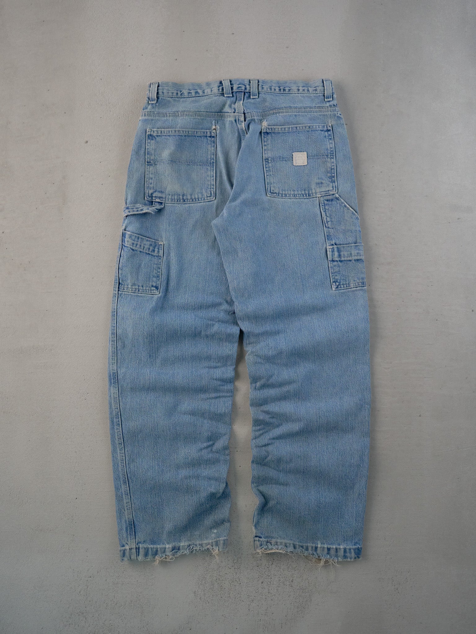 Vintage 90s Light Blue Workwear Carpenter Pants (32x32)