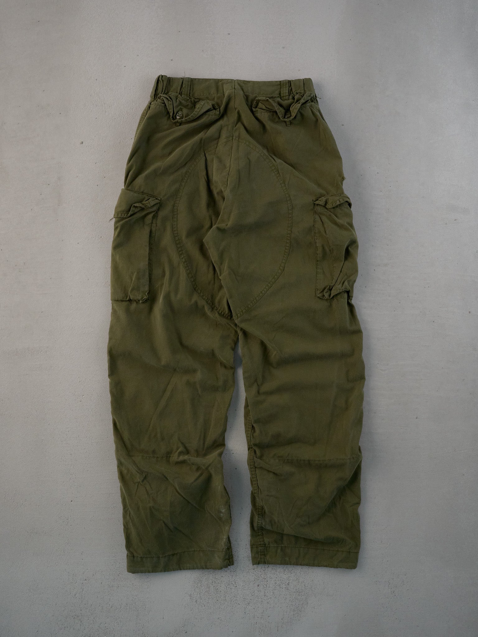 Vintage 90s Green Army Parachute Cargo Pants (30x31)