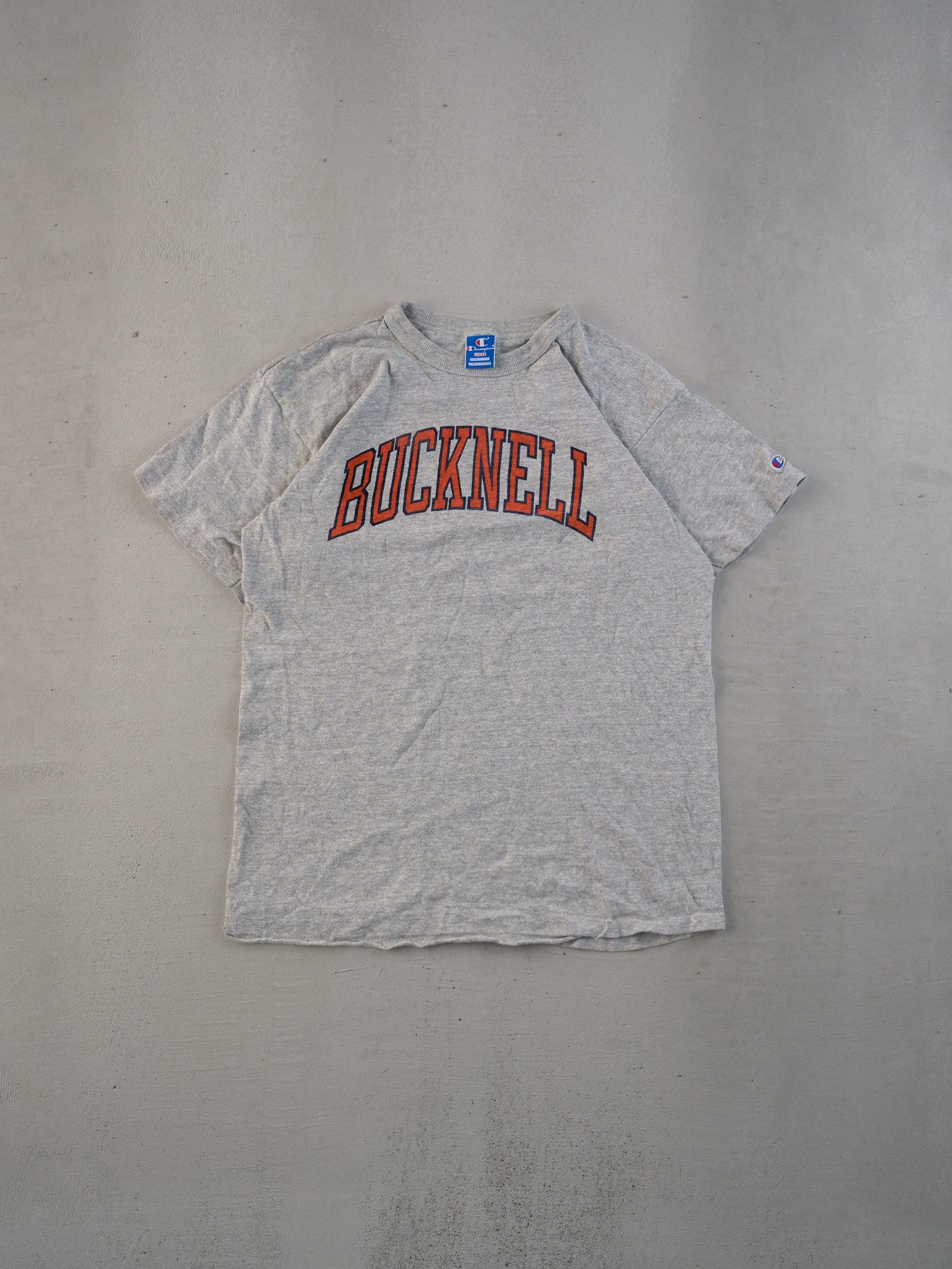 Vintage 80s Grey Bucknell Graphic Tee (S)