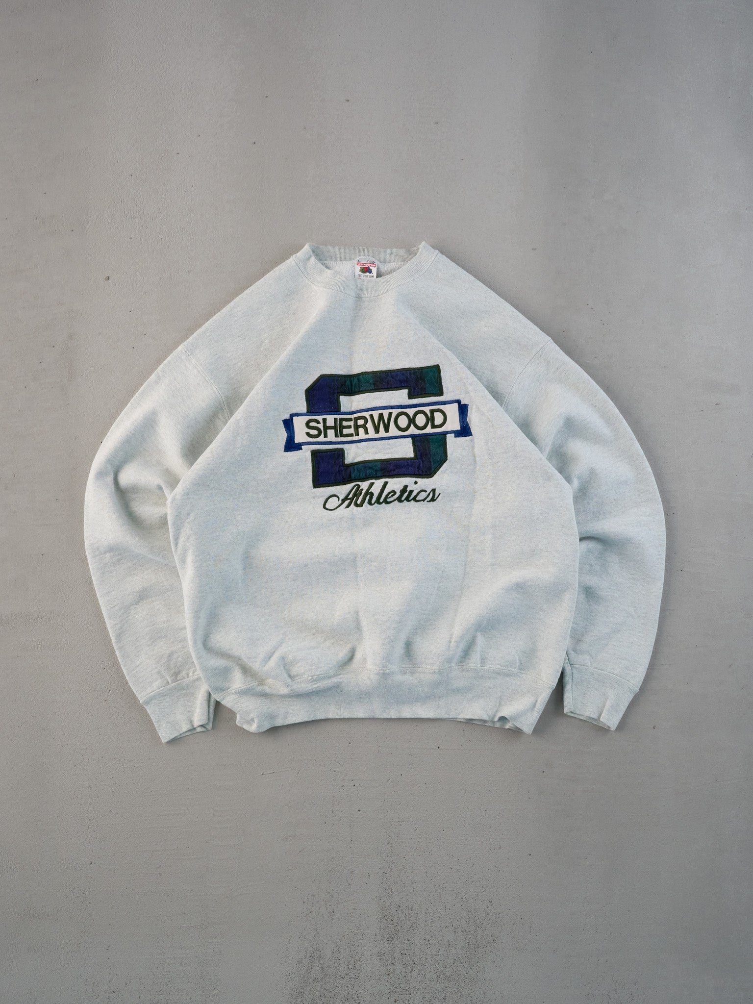 Vintage 90s Grey Sherwood Athletics Crewneck (L)