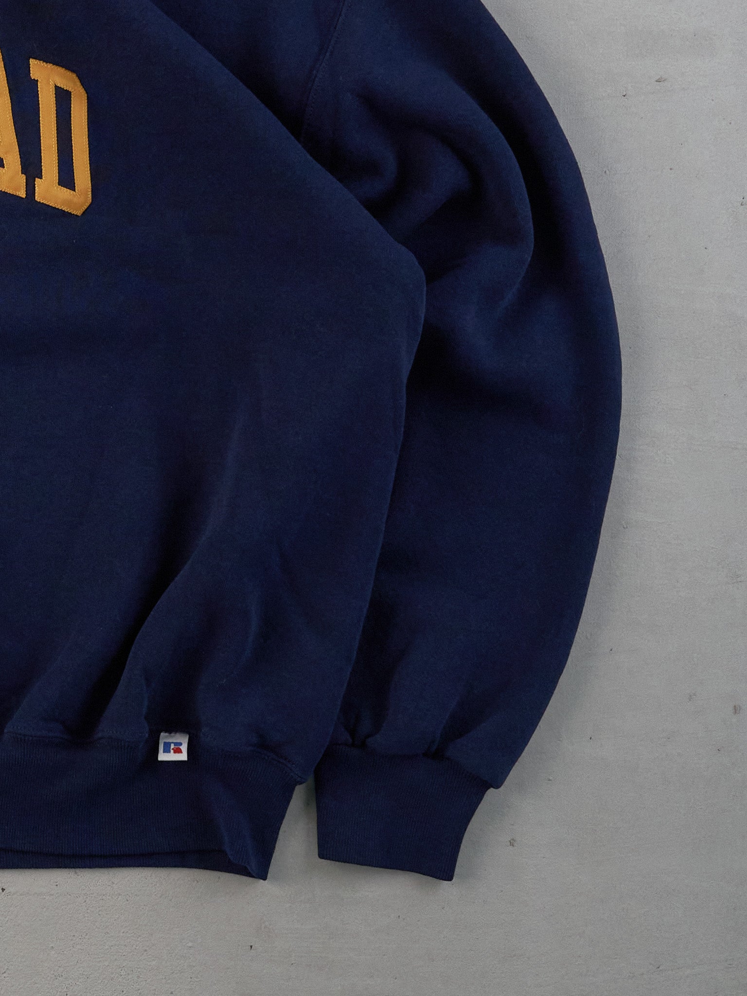 Vintage 90s Navy Blue Russell Athletics X Lakehead Crewneck (L)