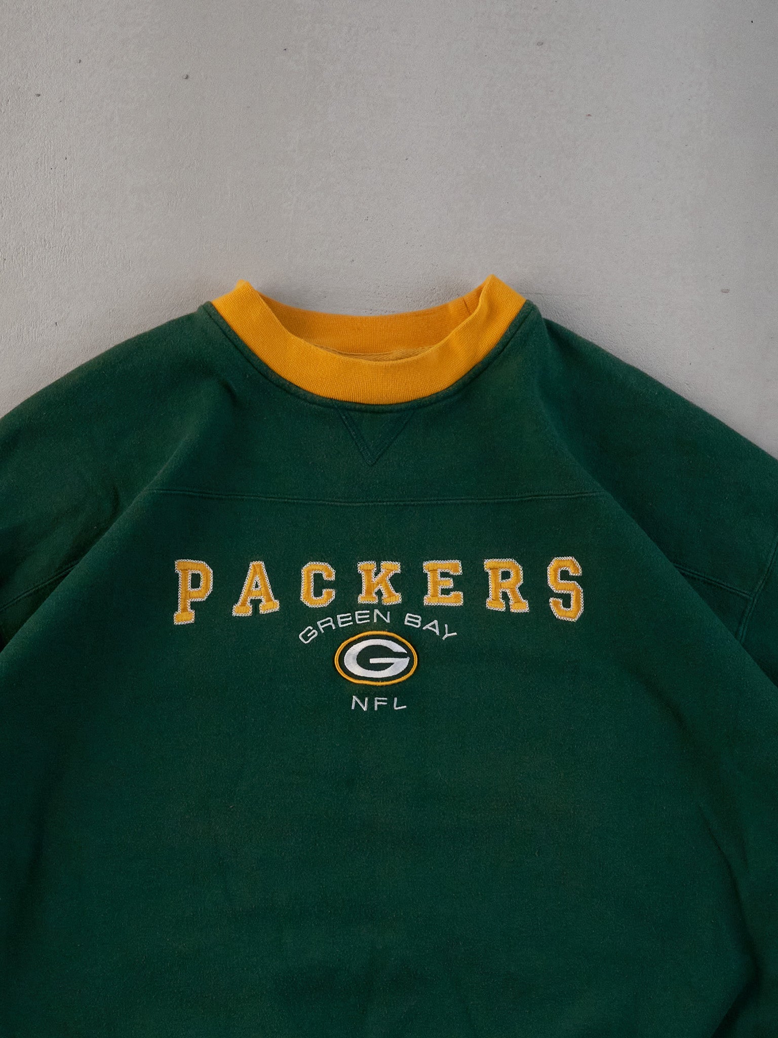 Vintage 90s Pine Green Green Bay Packers NFL Crewneck (XXL)