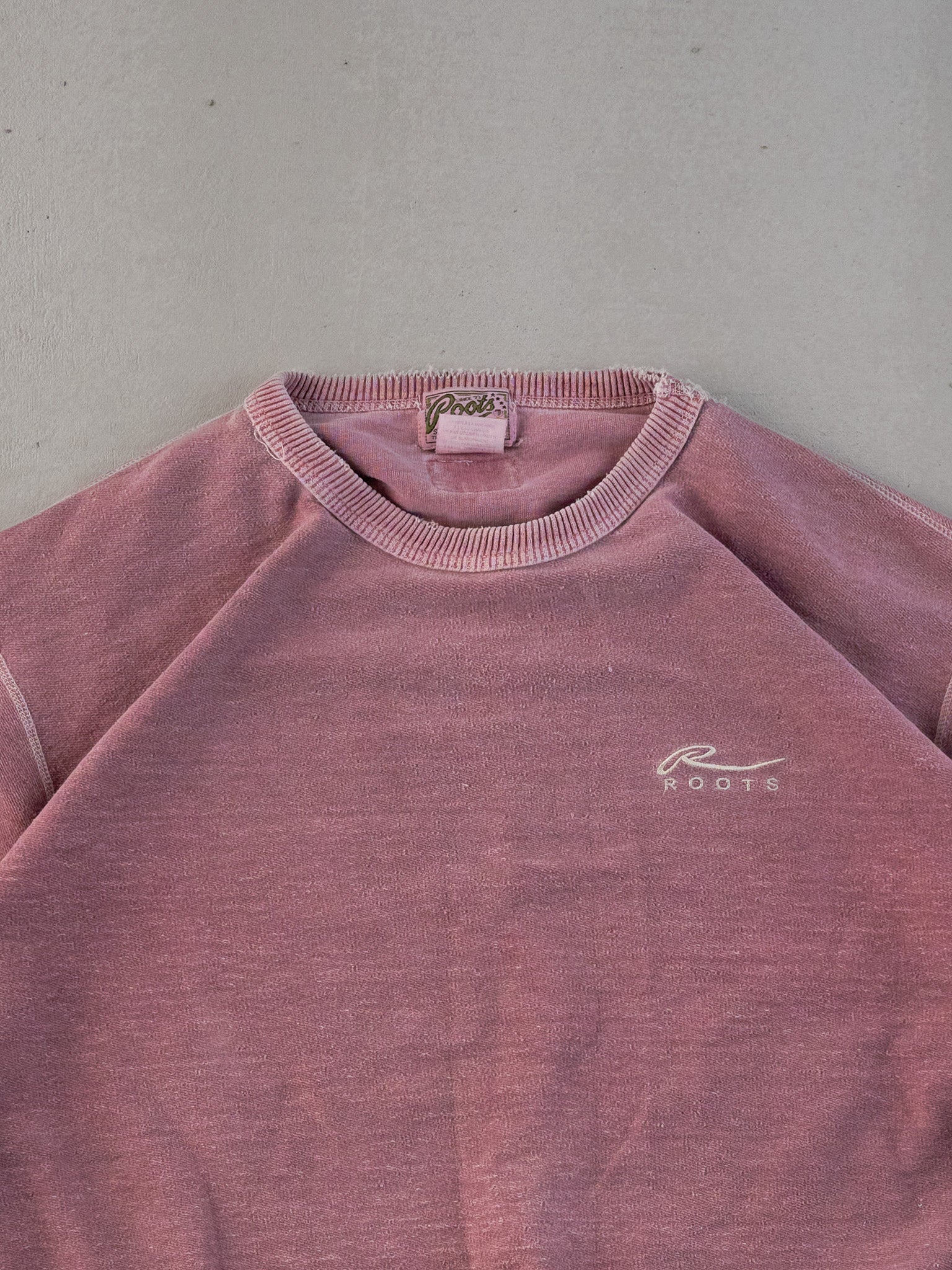 Vintage 90s Washed Marooon Roots Crewneck (XL/XXL)