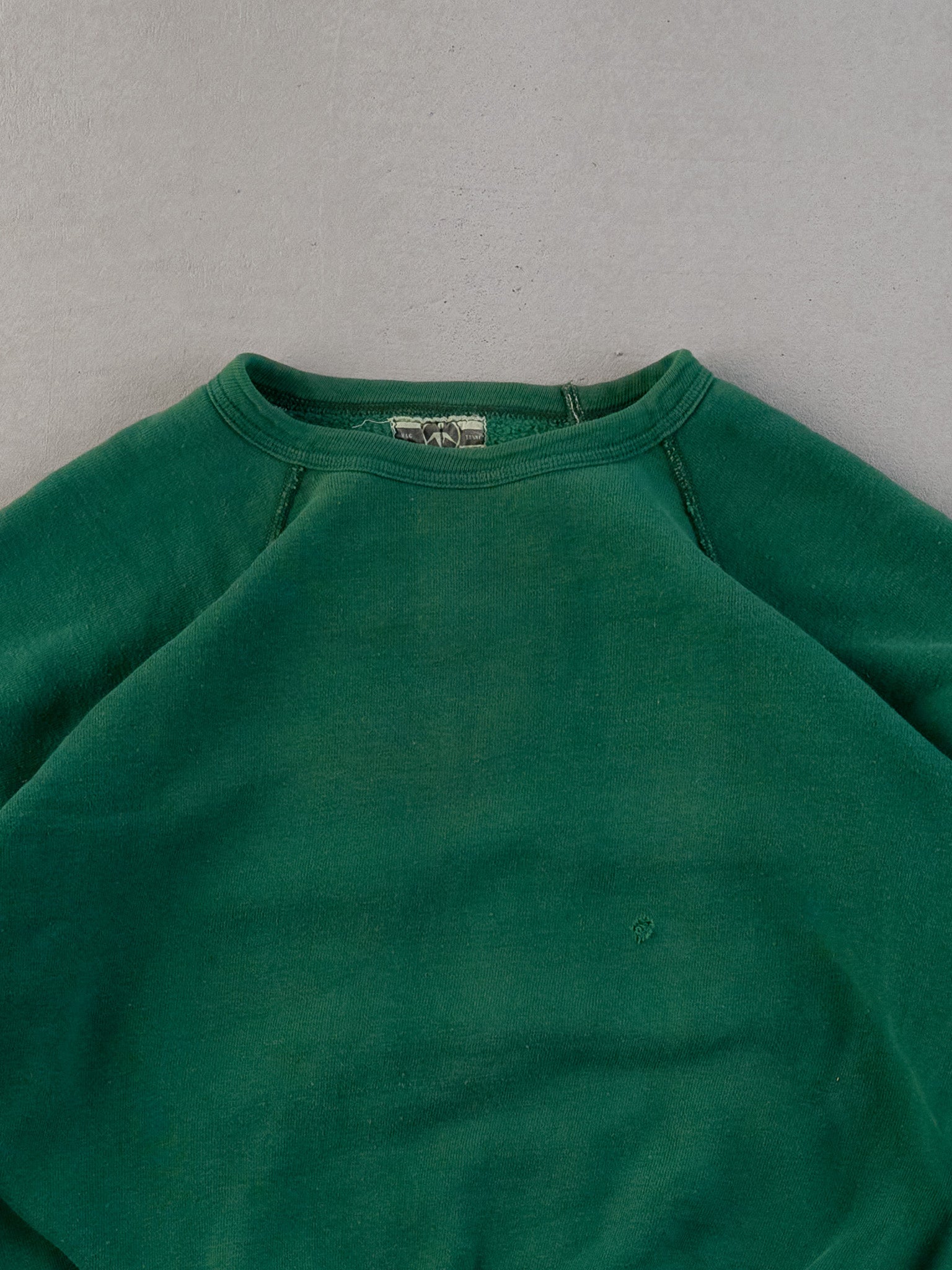 Vintage 80s Forest Green Blank Crewneck (M/L)