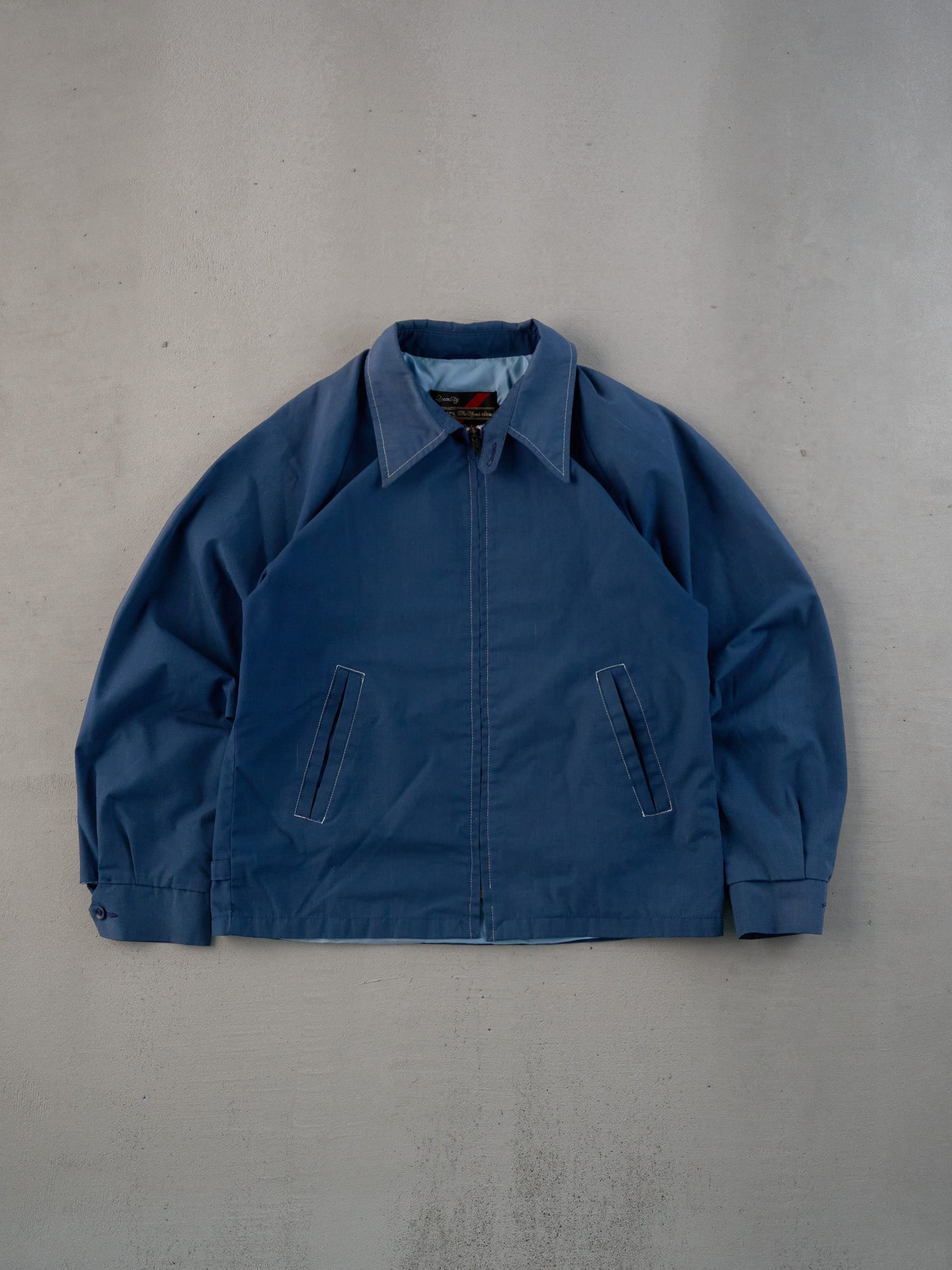Vintage 70s Blue Sears Collared Workwear Jacket (M)
