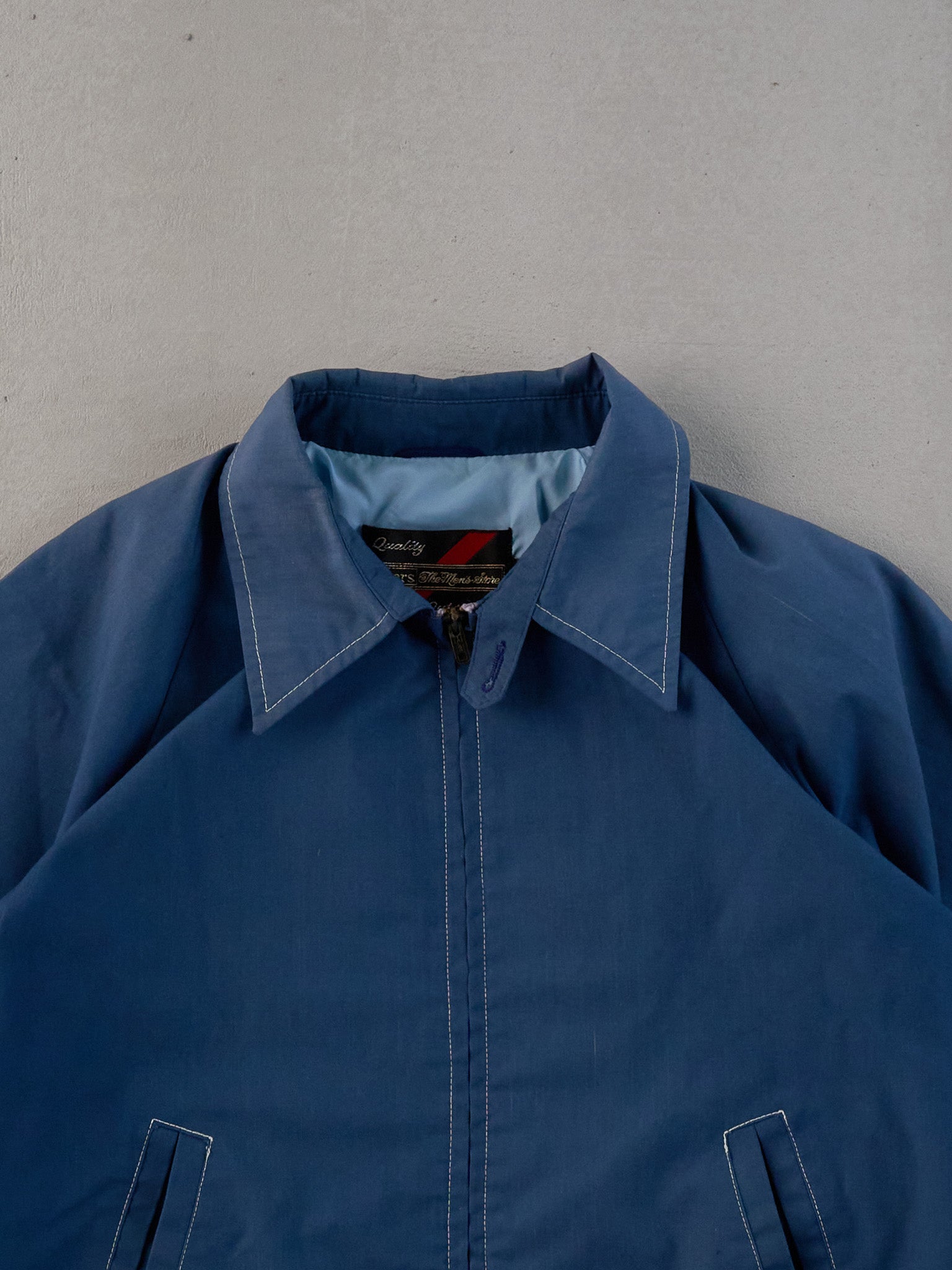 Vintage 70s Blue Sears Collared Workwear Jacket (M)