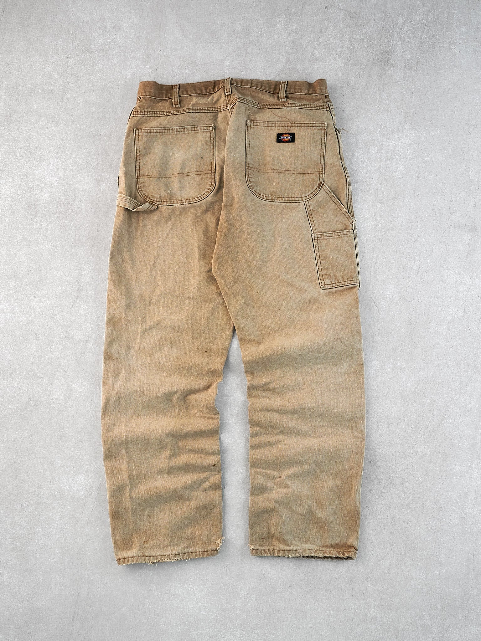 Vintage 90s Khaki Dickies Dungeree Carpenter Pants (34x32)