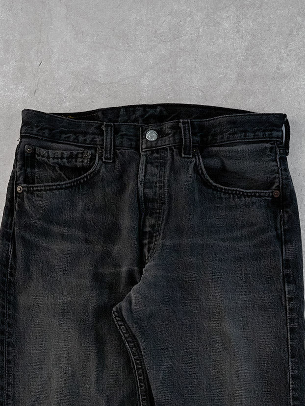 Vintage 90s Black Levi's 501 Denim Jeans (32x32)