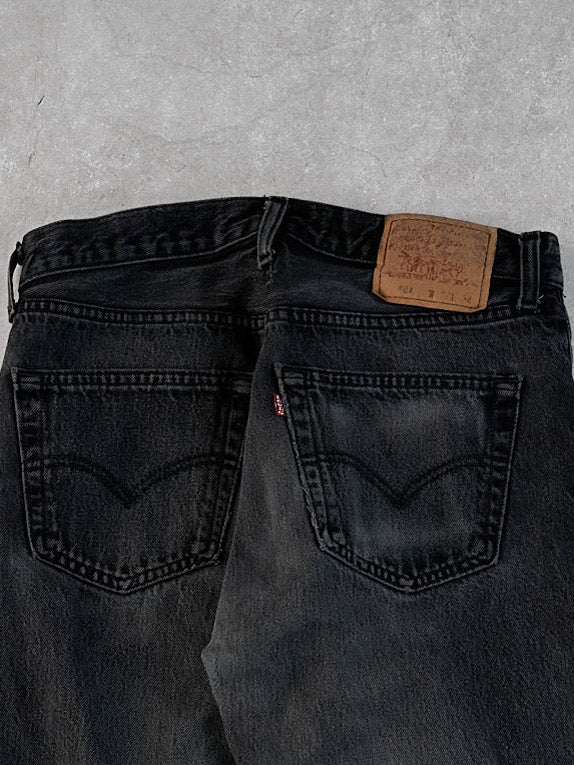 Vintage 90s Black Levi's 501 Denim Jeans (32x32)