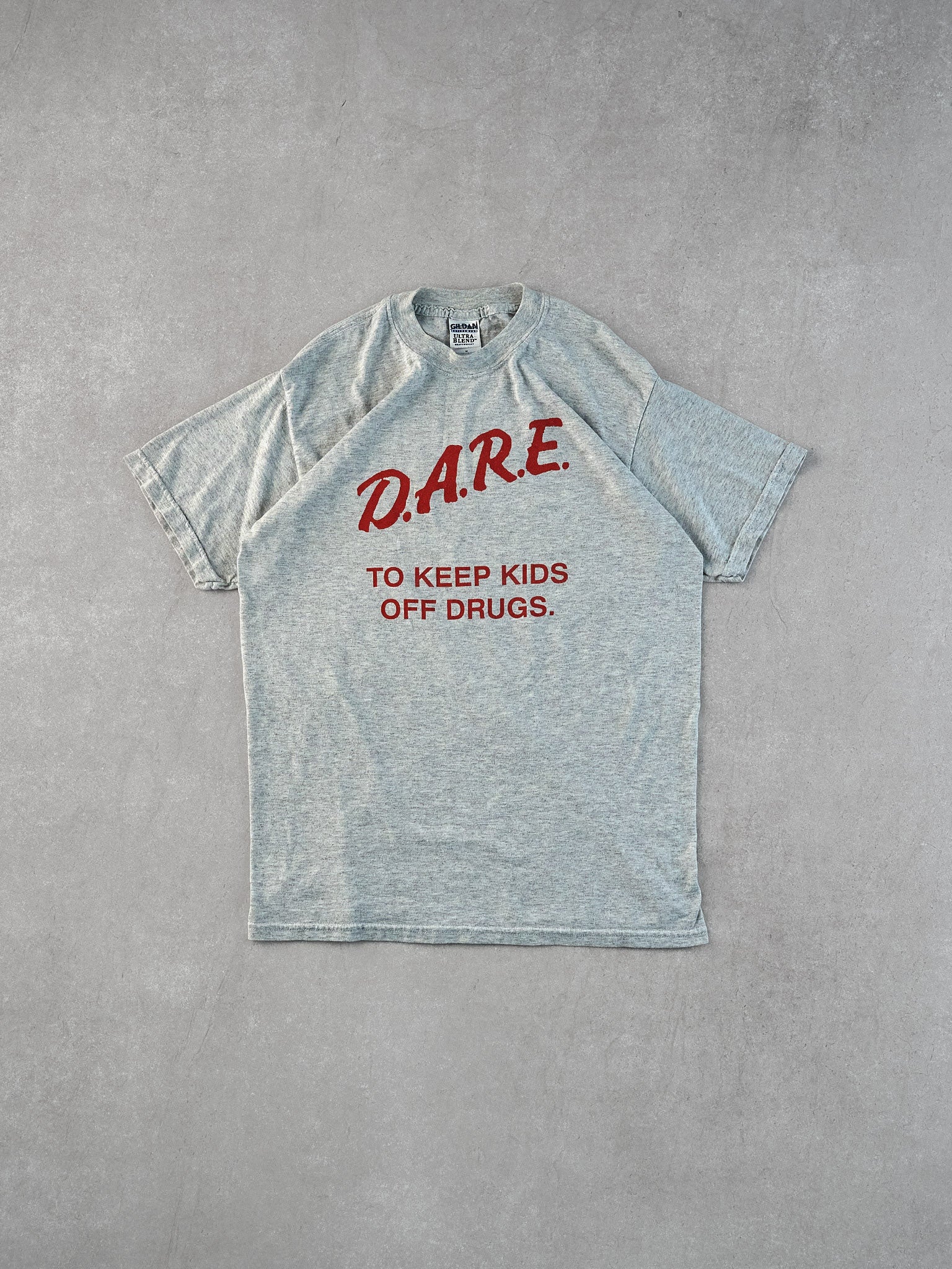 Vintage 90s Grey DARE Graphic Tee (M)