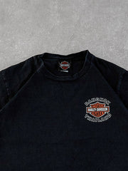 Vintage Black Harley Davidson Bangkok Thailand Graphic Tee (M)