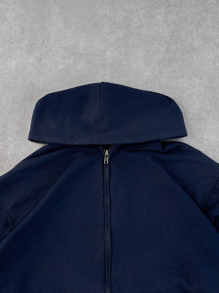 Vintage 90s Navy Blue Lee Sports Hooded Zipup (L)